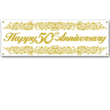 Image de 50th ANNIVERSARY SIGN BANNER