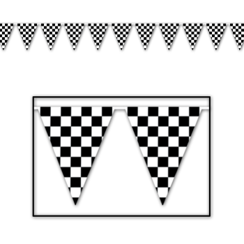 Picture of CARS - CHECKERED FLAG PENNANT BANNER