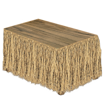 Image de RAFFIA TABLE SKIRT - NATURAL