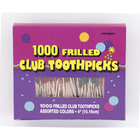 Picture of FRILLED CLUB TOOTHPICKS BOX