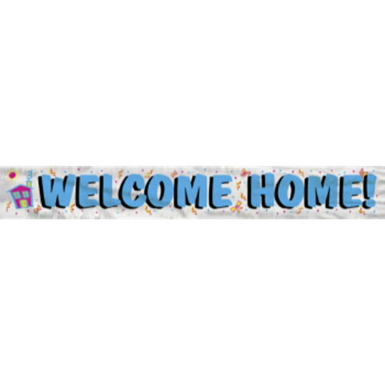 Picture of FOIL WELCOME HOME BANNER 12 FT.