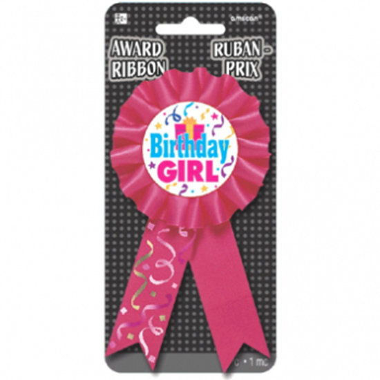 PartyMart. WEARABLES - BIRTHDAY GIRL AWARD RIBBON