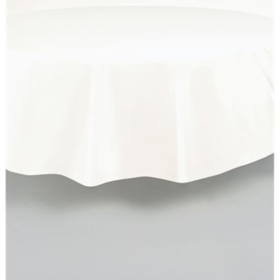 Picture of WHITE ROUND 84" PLASTIC TC