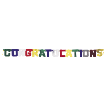 Picture of CONGRATULATIONS BANNER  - MULTI UNIQUE