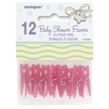 Image de PINK BABY CLOTHESPINS FAVOUR