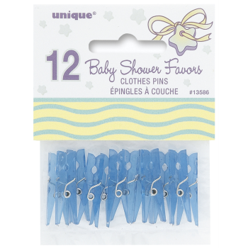 Image de BLUE BABY CLOTHESPINS FAVOUR