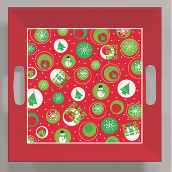 Picture of TABLEWARE - PLATTER SQUARE CHRISTMAS