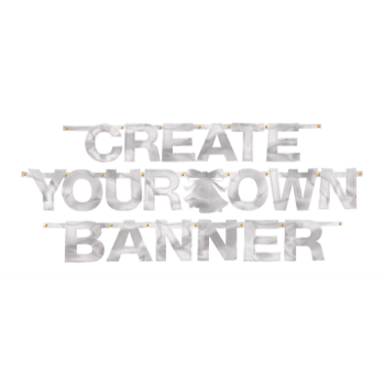 Image de CREATE YOUR OWN BANNER SILVER