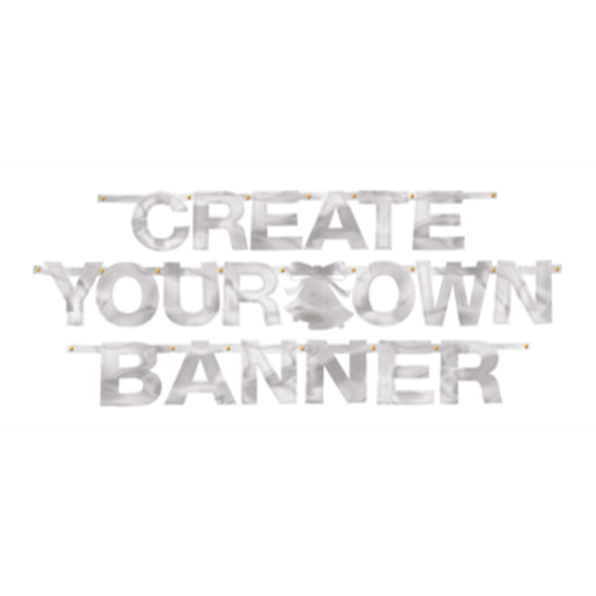 Picture of CREATE YOUR OWN BANNER SILVER