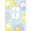 Picture of TABLEWARE - SWEET CHRISTENING BLUE INVITE & THANK YOU SET