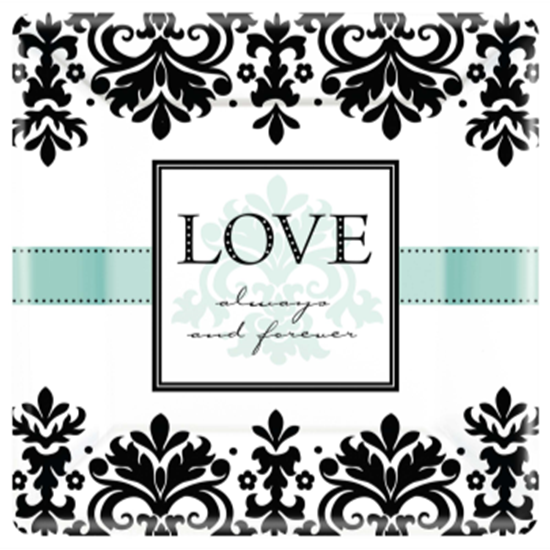 Picture of ALWAYS AND FOREVER 10" Square Plates