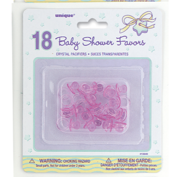 Picture of PINK 1" PACIFIERS FAVORS