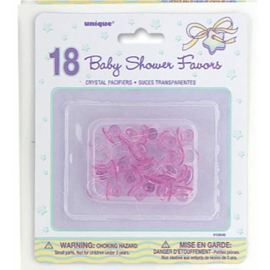 Image sur PINK 1" PACIFIERS FAVORS