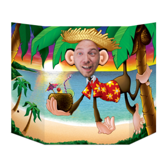 Picture of LUAU MONKEY PHOTO PROP