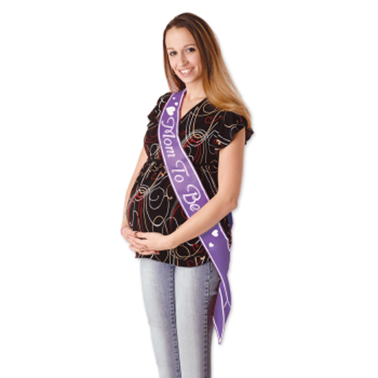 Image sur MOM TO BE SATIN SASH