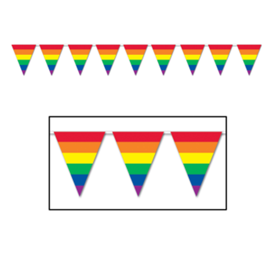 Picture of RAINBOW PENNANT BANNER
