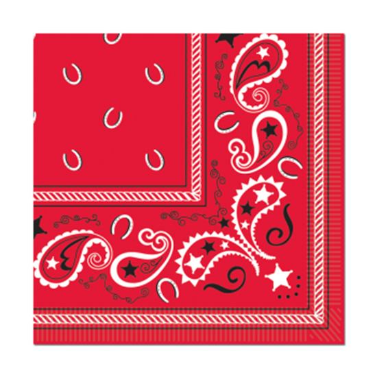 Picture of TABLEWARE - BANDANA LUNCHEON NAPKINS