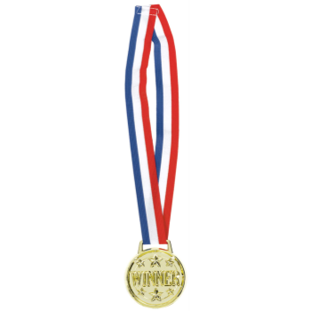 Picture of SPORTS - SINGLE AWARD METAL RIBBON NECKLACE