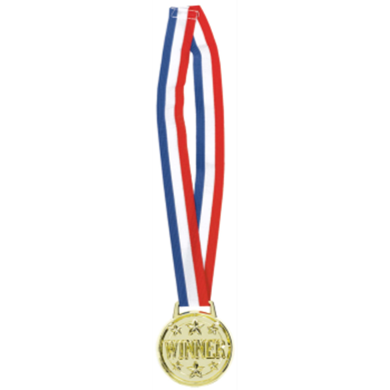 Image sur SPORTS - SINGLE AWARD METAL RIBBON NECKLACE