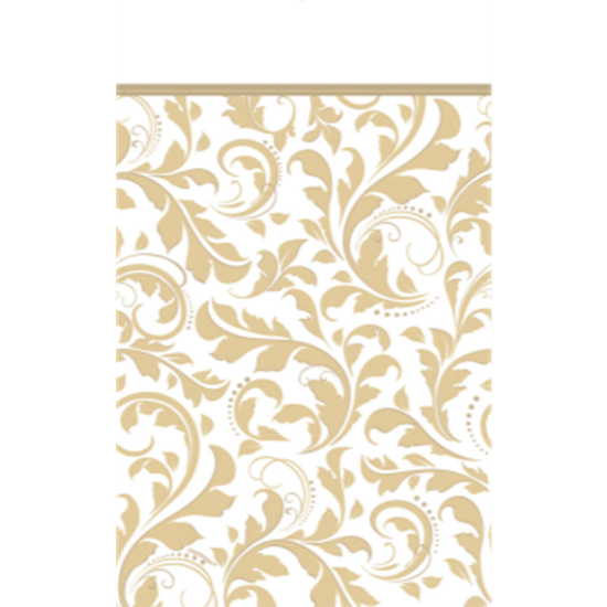 Image sur GOLD ELEGANT SCROLL PAPER TABLE COVER
