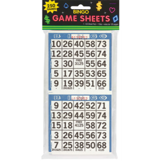 Image sur BINGO GAME SHEETS