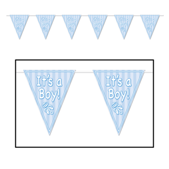 Picture of IT'S A BOY PENNANT BANNER