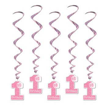 Image de DECOR - 1st BIRTHDAY WHIRLS - PINK