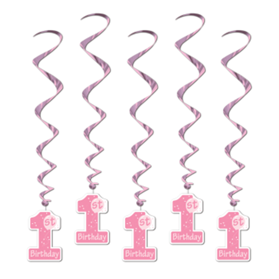 Picture of DECOR - 1st BIRTHDAY WHIRLS - PINK