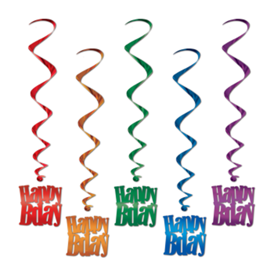 Image sur DECOR - HAPPY BIRTHDAY WHIRLS