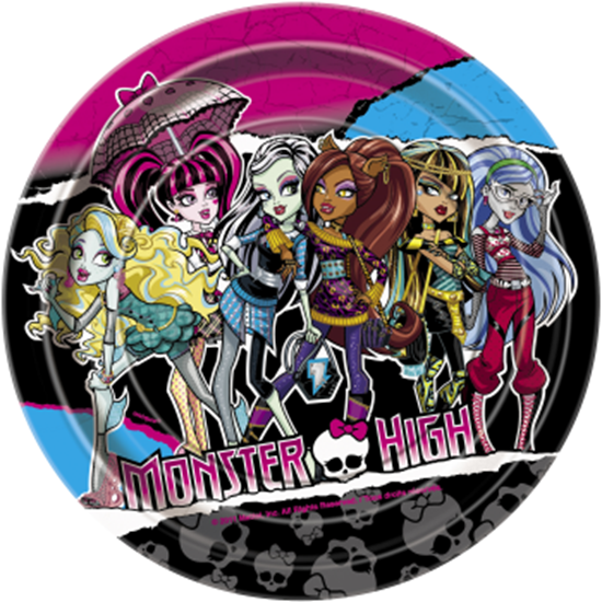 Image sur MONSTER HIGH 7" PLATE
