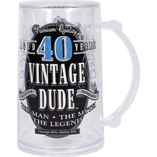 Picture of 40th VINTAGE DUDE TANKARD