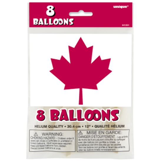 Picture of CANADA DAY BALLOONS 8/PKG