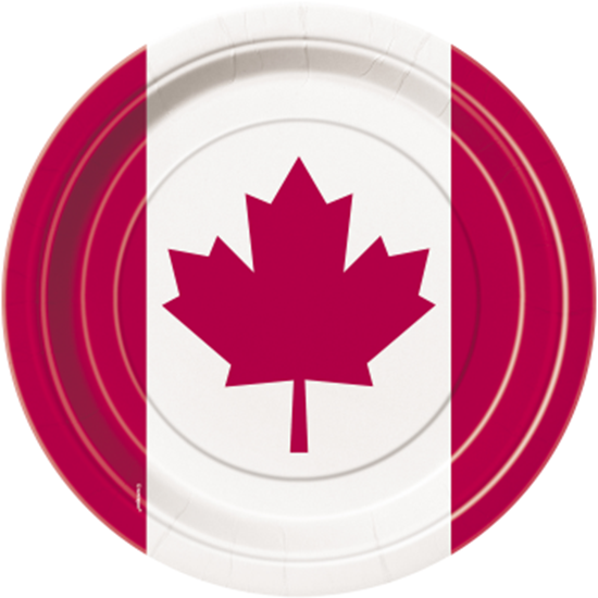Picture of CANADA DAY LEAF 7" PLATE