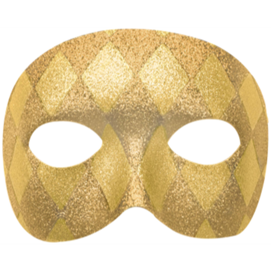 Picture of GOLD GLITTER MASK