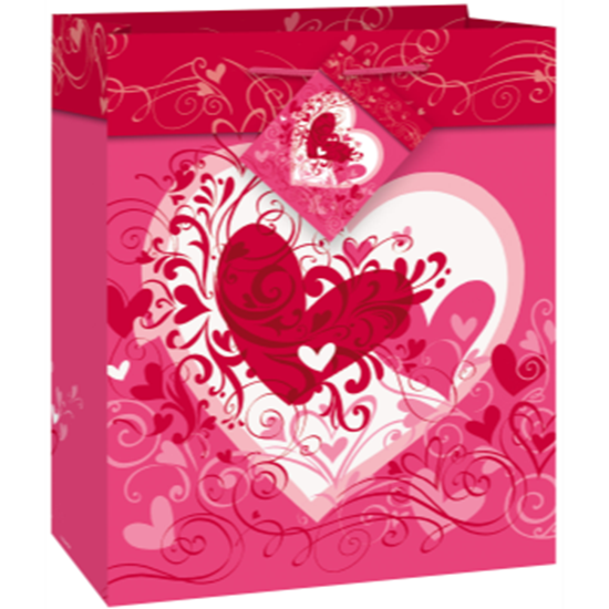 Picture of DECOR - GIFT - TANGLED HEARTS SMALL BAG
