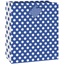 Picture of ROYAL BLUE DOTS - MED GIFT BAG