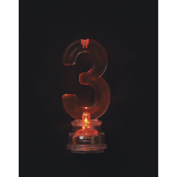 Picture of FLASHING NUMERAL CANDLE HOLDER - 3