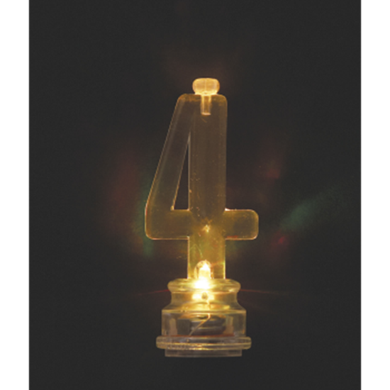 Image sur FLASHING NUMERAL CANDLE HOLDER - 4