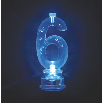 Image de FLASHING NUMERAL CANDLE HOLDER - 6