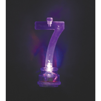 Picture of FLASHING NUMERAL CANDLE HOLDER - 7