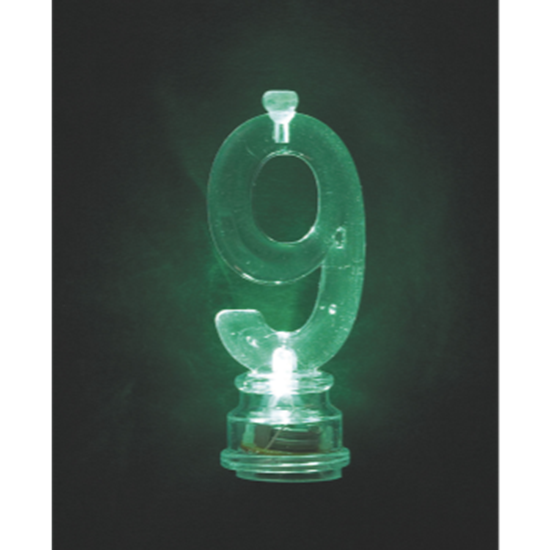 Picture of FLASHING NUMERAL CANDLE HOLDER - 9