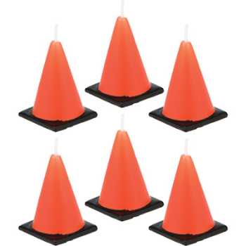 Picture of CONSTRUCTION - CONSTRUCTION CONES CANDLES - 6/PK