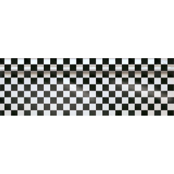 Picture of BLACK AND WHITE CHECK PLASTIC TABLEROLL 40"X 100'