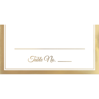 Picture of PLACE CARD W/ GOLD TRIM