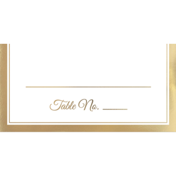 Image de PLACE CARD W/ GOLD TRIM