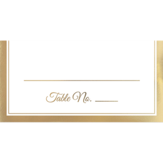 Image sur PLACE CARD W/ GOLD TRIM