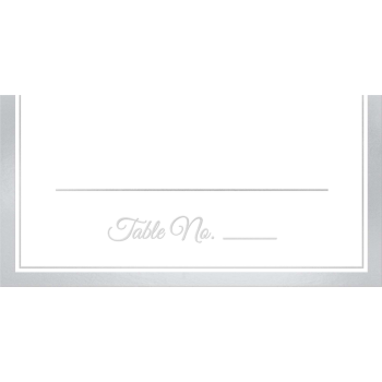 Image de PLACE CARD W/ SILVER TRIM