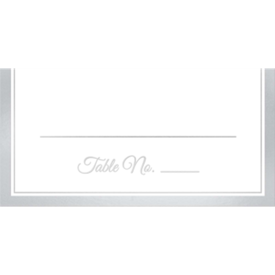 Image sur PLACE CARD W/ SILVER TRIM