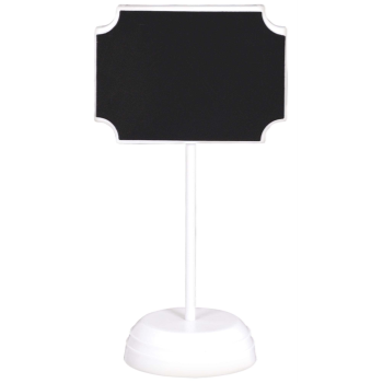 Image de CHALKBOARD SIGNS ON WHITE STAND - 4CT