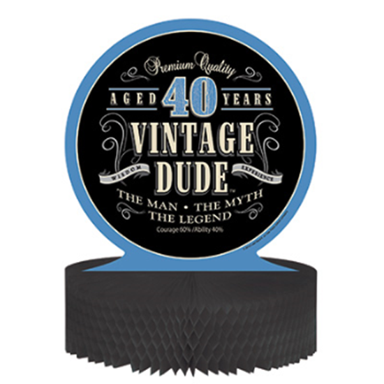 Picture of 40th VINTAGE DUDE CENTERPIECE